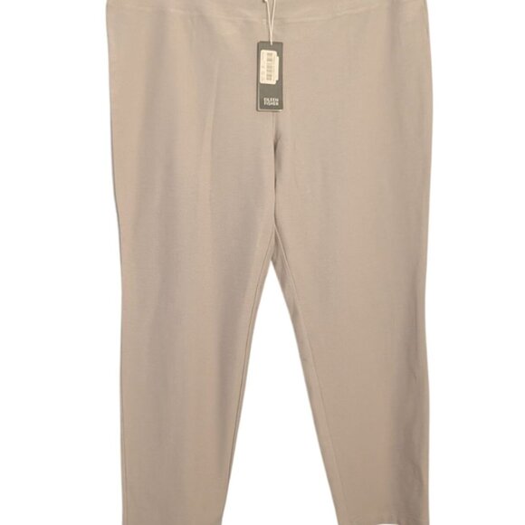 Eileen Fisher Pants - Eileen Fisher Washable Stretch Crepe Straight Leg Pants Soft grey 1X